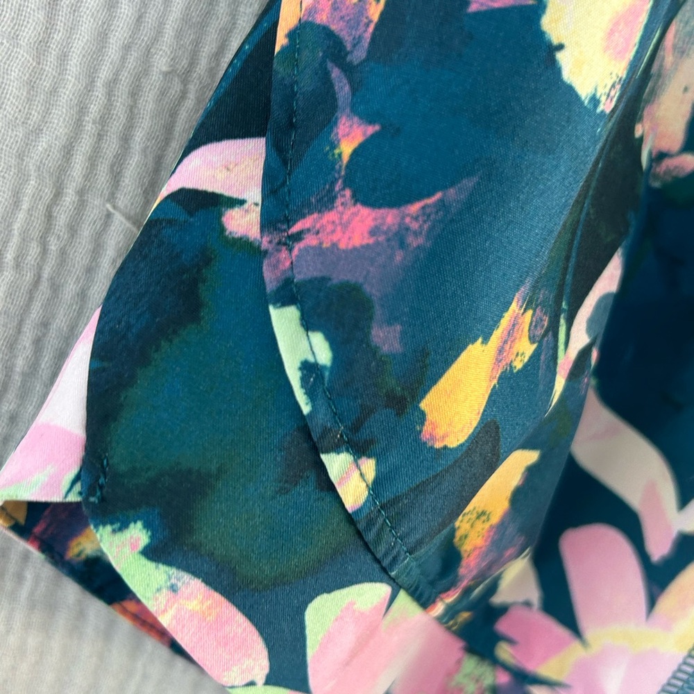 tek gear Floral Athletic Shorts in Teal, Pink & Yellow - Picture 6 of 11